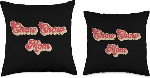 Vista 3 de Chow Chow Mom Dog Lovers Women Gift Funny Chow Chow Mama Throw Pillow