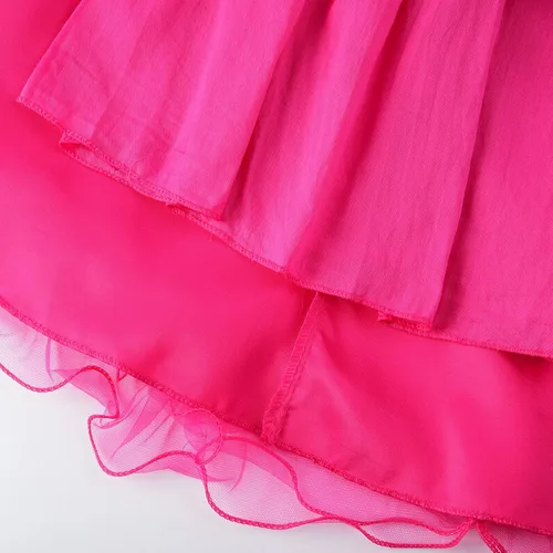 Vista 7 de Uhnice Vestido de fiesta de niña de las flores de malla de tul sin mangas