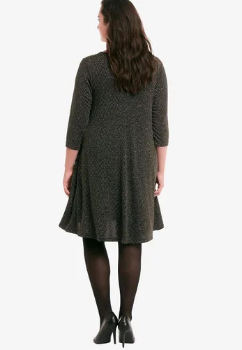 Vista 3 de Ellos Vestido de punto con purpurina en talla grande para mujer