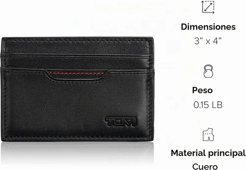Vista 9 de TUMI Delta - Funda de identificación delgada para hombre, Negro