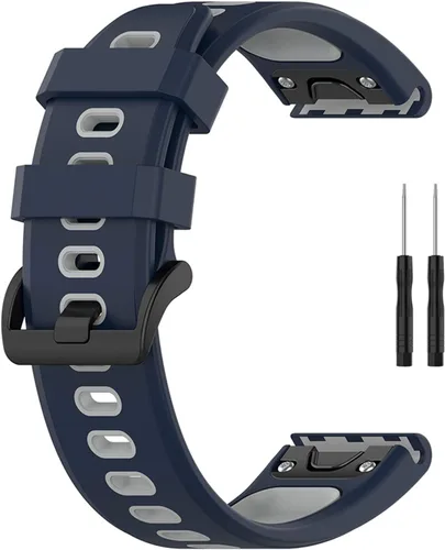 Vista 9 de Correa de reloj para Garmin Approach S62/S60, Instinct, Forerunner 945/935, Fenix 6/ GPS, correa de repuesto para reloj Oscuro