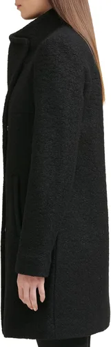 Vista 3 de Kenneth Cole Women's Button 34 Length Boucle Wool Peacoat