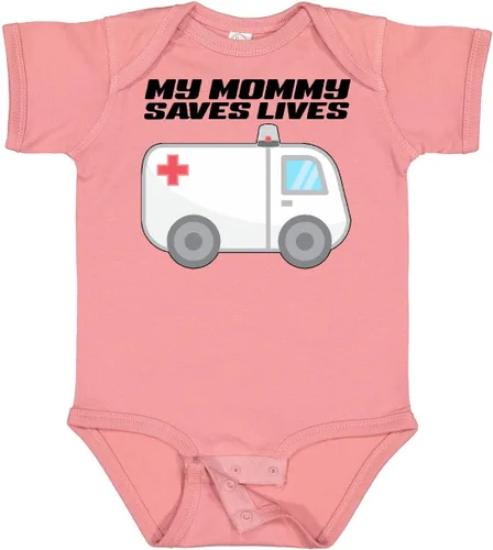 Vista 13 de inktastic My Mommy Saves Lives- Body para bebé de ambulancia