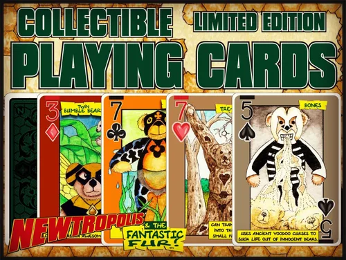 Vista 7 de NEWTROPOLIS & The Fantastic Fur Playing Cards - Edición limitada de 1152 mazos de Peter Wood
