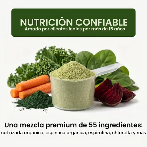 Vista 2 de Producto para preparar bebida Biopharma Scientific NanoGreens 10, 12.7 onzas., NANOG, Verde, 1, 1