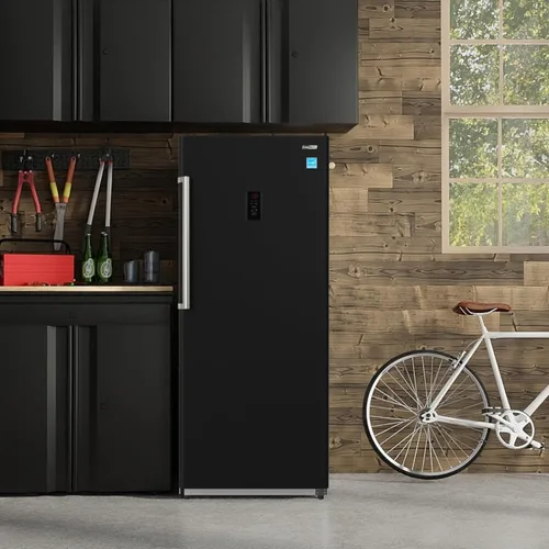Vista 9 de Conserv Congelador vertical 14cf CONVERTIBLE REF Garage Ready 28in ancho 110V (negro)
