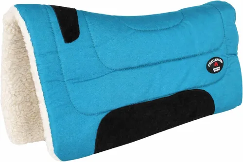 Vista 13 de CHALLENGER Horse & Pony Saddle PAD Western Riding Trail Cordura Top Fur Bottom Full 39143