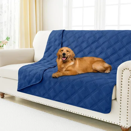 Vista 50 de Smiry Funda impermeable para cama de perro, manta reversible para mascotas para sofá Manta suave lavable para perro, funda a prueba de fugas