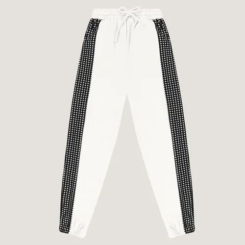 Vista 7 de KYLASIEN Conjunto de pantalones largos y casuales, conjuntos de entrenamiento para mujer, con media cremallera, pantalones deportivos a juego de 2