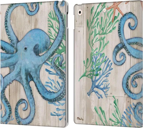 Vista 30 de Head Case Designs Funda de piel con licencia oficial de Paul Brent Agate Mermaid Coastal Book Wallet compatible con Apple iPad 10.2 2019/2020/2021