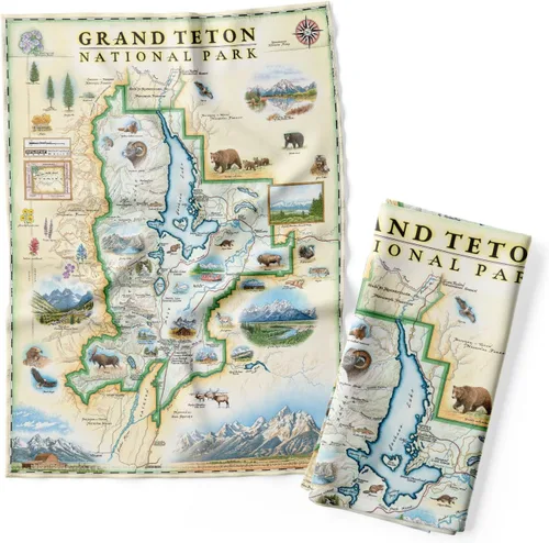 Vista 9 de Xplorer Maps 1000 Islands Map - Toalla decorativa de harina para cocina, 100% algodón, 18 x 24 pulgadas