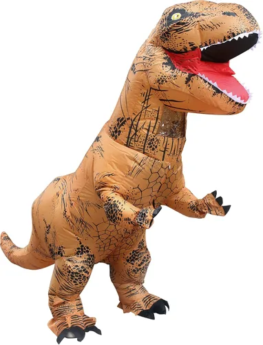Vista 5 de NBSAIRMO Inflatable Dinosaur Costume for Adult Halloween Dinosaur Costume Blow up T Rex Adults Costumes Air Dinosaur Suit