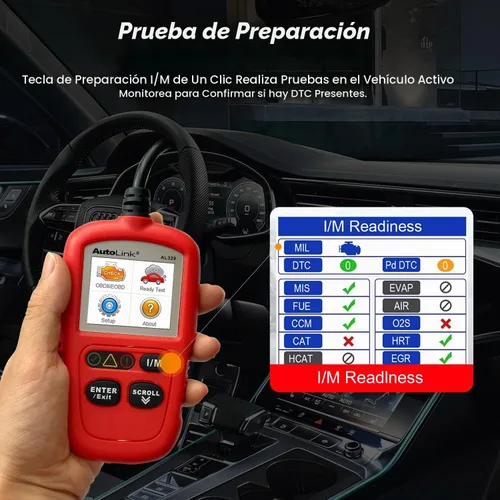Vista 4 de Autel Escáner OBD2 AL329, AutoLink AL319 actualizado, VIN automático, lector de código de luz de comprobación del motor, reinicio MIL, preparación