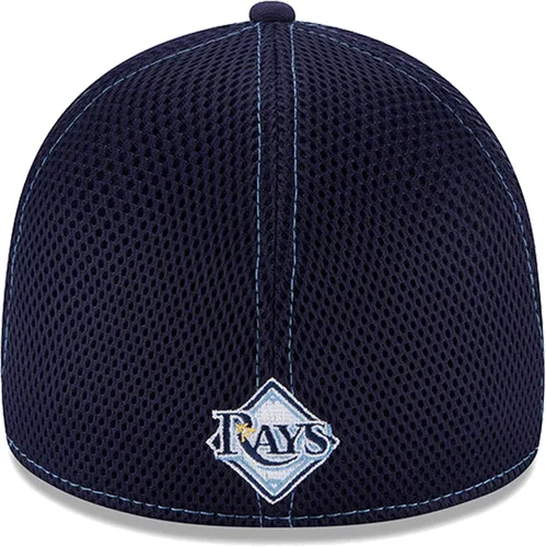 Vista 4 de New Era MLB Neo Team Color 39Thirty - Gorra elástica de ajuste flexible (as1, Alpha, m, L, Tampa Bay Rays), Azul