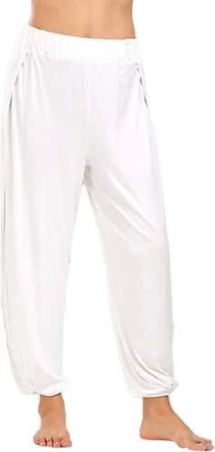 Vista 2 de Tearaway - Pantalones deportivos de calentamiento para mujer, con abertura lateral, ajuste relajado, pantalones de entrenamiento atléticos