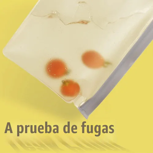 Vista 4 de Bolsas de almacenamiento reutilizables, bolsas con cierre de cremallera, bolsas reutilizables para sándwiches, bolsas de almuerzo para congelador, a