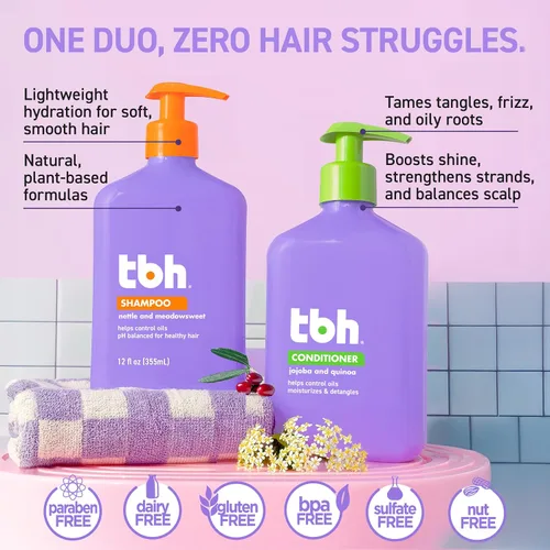 Vista 2 de TBH Kit de actualización del cuero cabelludo para niños: champú, acondicionador y masajeador del cuero cabelludo