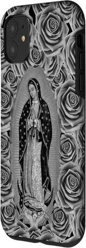 Vista 2 de Funda para iPhone 11 Nuestra Señora Virgen De Guadalupe Virgen María Floral