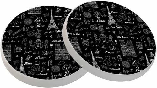 Vista 15 de Posavasos de campo de fútbol americano para bebidas, posavasos para mesa de cerámica, con base de corcho para decoración del hogar, 2