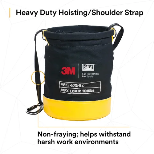Vista 7 de 3M DBI-SALA - Protección contra caídas para herramientas, 1500133, cubo seguro de lona para control de derrames con 6 puntos de conexión de anillo