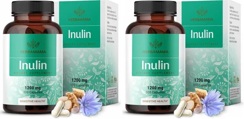 Vista 9 de HERBAMAMA Cápsulas en polvo de inulina de 1200 mg – Apoyo digestivo y limpieza intestinal con fibra prebiótica de inulina – Suplemento en polvo