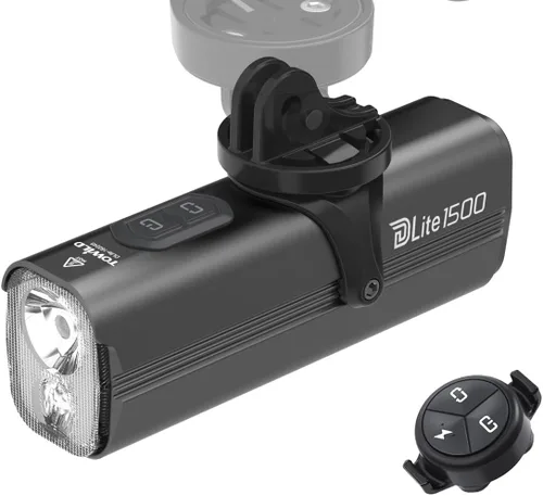 Vista 9 de TOWILD DLite1800 Bike Lights for Night Riding,1800LM Dual Light Source System,Compatible with Garmin/GoPro Mount,5000mAh Rechargeable