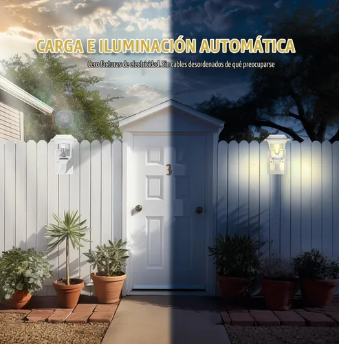 Vista 3 de LeiDrail Farol solar de pared, 2 modos de luces solares para valla con bombilla Edison, accesorios para casa de juegos al aire libre, impermeable