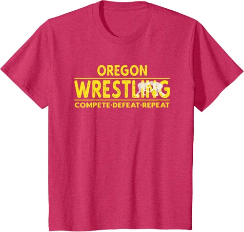 Vista 79 de Oregon Wrestling - Camiseta para competir, derrota, repetir