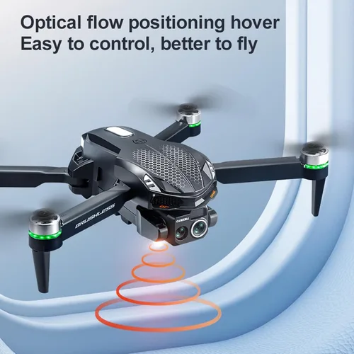 Vista 5 de Dron S168 con controlador de pantalla, motor sin escobillas, retención de altitud, despegue/aterrizaje con una tecla, evitación activa