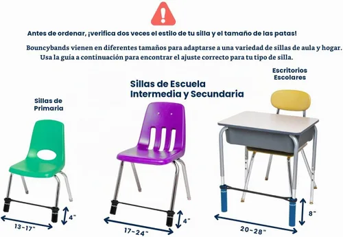Vista 7 de Banda elástica que rebota para escritorios, para que inquietos apoyen sus pies, color negro ADHD