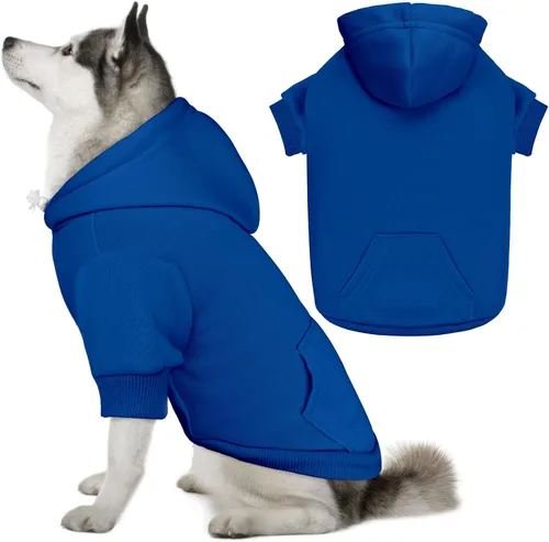 Vista 23 de Suéteres para Perros Pequeños Suéter para Mascotas Sólido Suave Forro Polar Cepillado Sudadera con Capucha para Perro Ropa Sudadera con Capucha
