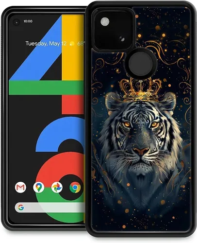 Vista 198 de Compatible con Google Pixel 4A 5G Mobile Case Creative Acrylic Panel trasero Silicona Protección Grip especialmente diseñado para Google Pixel 4A 5G