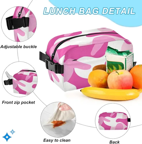 Vista 5 de Old Style Adventure Peach Design Book Bags For Boys With Lunch Bag Bookbags With Lunchbox For Boys 10-12 mochilas y loncheras escolares para nias