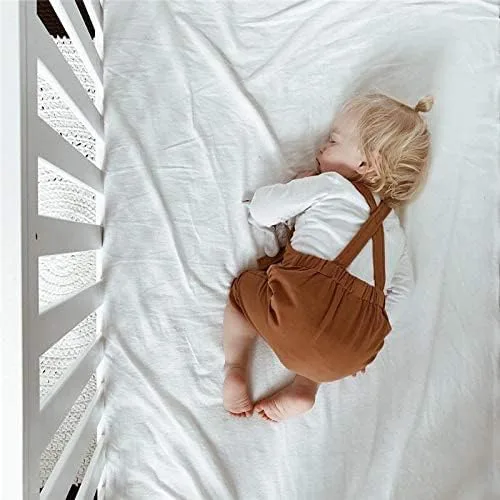 Vista 2 de Unutiylo Ropa de bebé para caballero, overol para niños pequeños, pantalones con tirantes y mameluco