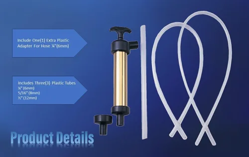 Vista 3 de Pactrade - Extractor manual de cambio de aceite para motor marino, latón macizo, fácil de usar, acción autocebante Hand Pump - 9 pulgadas de largo