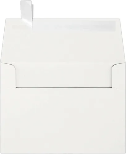 Vista 2 de LUXPaper Sobres de invitación A6 Pelar y prensar 4 3/4 pulgadas x 6 1/2 pulgadas Gris Texto de 80 libras 100% algodón 50 unidades 100%