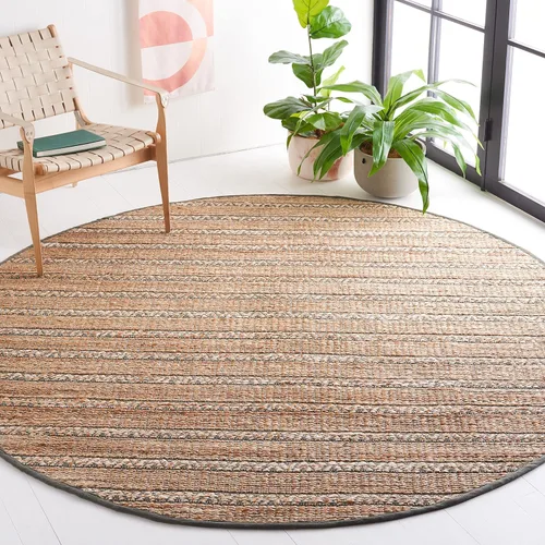 Vista 26 de SAFAVIEH Natural Fiber Collection NFB655Z - Alfombra de pasillo de 2 pies 3 pulgadas x 8 pies, color negro y natural, hecha a mano de yute a rayas