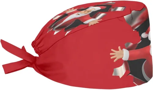 Vista 3 de Babrukda Gorro ajustable con banda para el sudor para mujer y hombre, gorro a prueba de suciedad