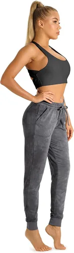 Vista 3 de icyzone - Pantalones deportivos con bolsillos para yoga para mujer