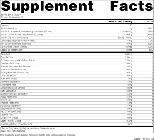 Vista 2 de Source Naturals Wellness Formula- 60 Cápsulas