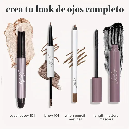 Vista 9 de Julep - Sombra de ojos 101 de crema a polvo, impermeable, barra con sombra de ojos – brillo perla – duradera, a prueba de arrugas, sombra de ojos
