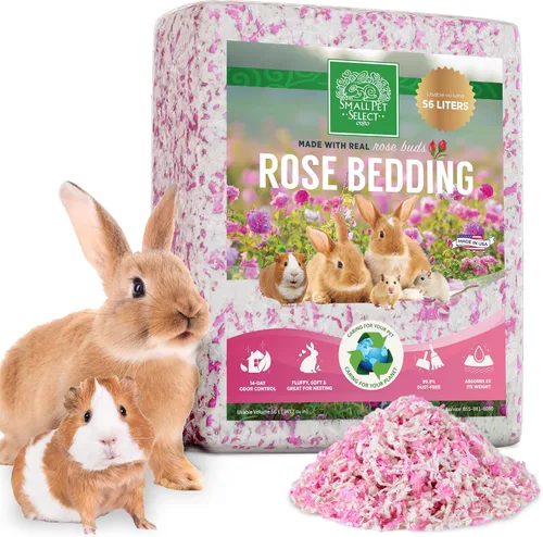 Vista 5 de Small Pet Select - Ropa de cama de papel blanco con lavanda natural real. Para conejos, conejillos de indias y otros animales pequeños, 56 L