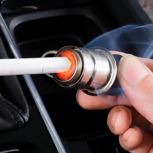Vista 6 de AUCELI Enchufe para encendedor de cigarrillos femenino, enchufe de encendedor de cigarrillos automático de 12 V-24 V con botón de expulsión y cable