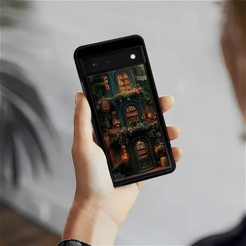 Vista 792 de Compatible con Google Pixel 4A 5G Mobile Case Creative Acrylic Panel trasero Silicona Protección Grip especialmente diseñado para Google Pixel 4A 5G