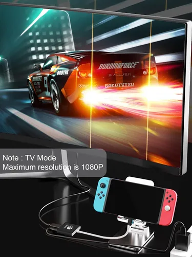 Vista 4 de Dnkeaur Switch Dock for Nintendo Switch & OLED, Switch Docking Station for TV, Nintendo Switch Base Accessories, Portable Switch Travel Dock, USB C