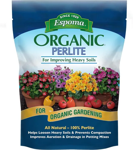 Vista 2 de Espoma Perlita orgánica; totalmente natural y aprobada para jardinería orgánica. Ayuda a aflojar y airear suelos pesados, evita la compactación