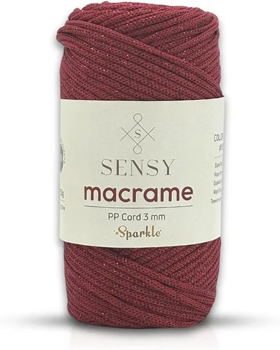 Vista 105 de Cuerda de poliéster Sensy Premium de 3 mm, 120 metros, 100% cordón de polipropileno, cuerda de macramé de 3 mm, cordón para bolsos de ganchillo