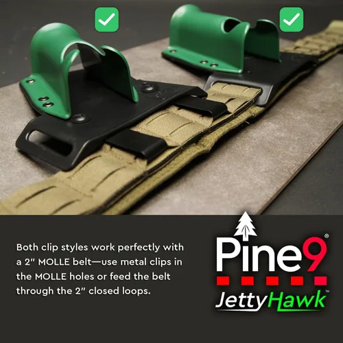 Vista 7 de JettyHawk - Funda de cadera para caña de pescar, soporte de extracción rápida manos libres, se adapta a poste de 1.5-2 pulgadas, para spinning