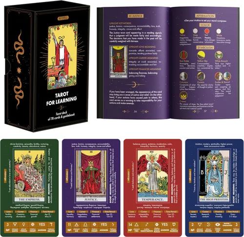 Vista 7 de Wyspell Tarot for Learning - Tarot Cards with Meanings on Them & Guidebook