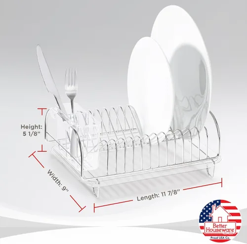 Vista 6 de Better Houseware 3423 - Juego de escurridor compacto de acero inoxidable, 12 x 9 x 5 pulgadas